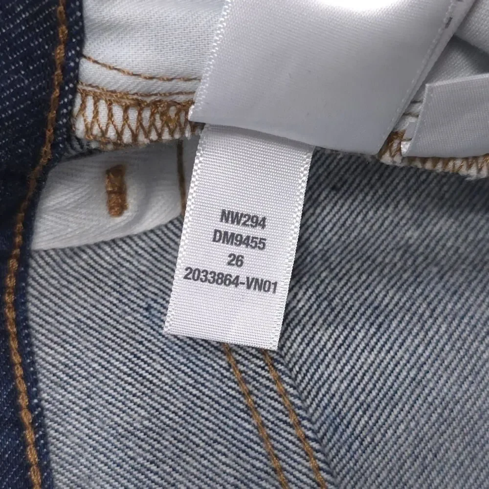 MADEWELL Women’s Jeans Blue The Curvy Vintage Flare 26 Bootcut 100% Cotton NW294